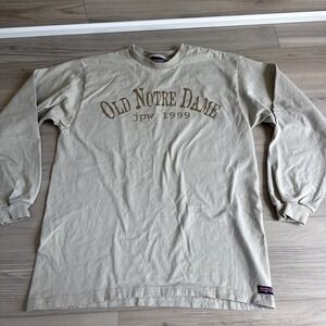Vintage JanSport Old Notre Dame Fighting Irish Long Sleeve Shirt Mens M Made USA